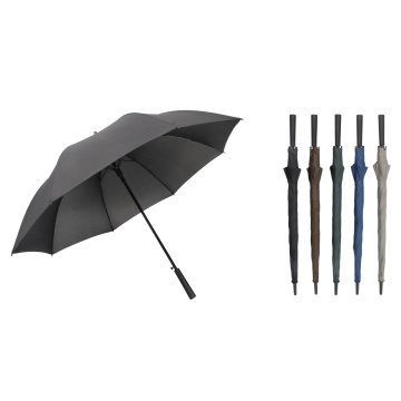 Long Stick Auto Open Fiberglass Frame Golf Umbrella